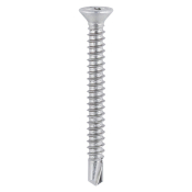 3.9x19 Reinforced Frame Screw 410 Stainless Steel & Silver Organic Timco 120 Range Pack 1000