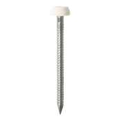 40x2.1 Polymer Headed Pin A4 White (Head Diameter 6.2) Pack 50