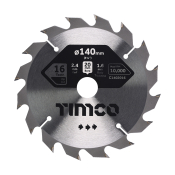 140x20x16T Circular Saw Blade Wood/Board Timco