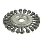 125 (22mm) Angle Grinder Twisted Knot Steel Wire Wheel Brush