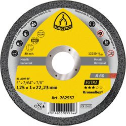 115x1x22.23 Metal Slitting Disc A60 EXTRA Klingspor Pack 25