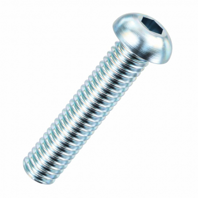M10x35 Socket Dome Screw Din7380 Zinc Plated Pack 100