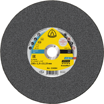 180x1.6x22.23 Metal Slitting Disc A46TZ SPECIAL Klingspor Pack 25