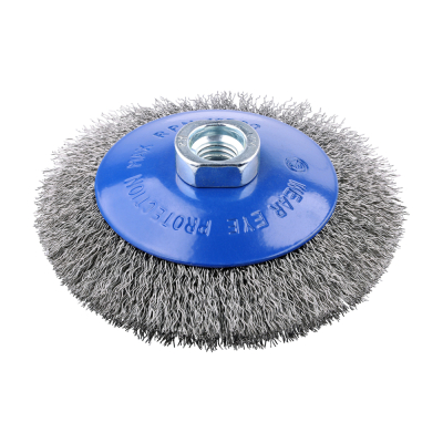 115 (M14x0.3) Angle Grinder Crimped Stainless Steel Wire Cup Brush