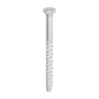 M12x150 Hex Masonry Bolt DIN 529 Silver Pack 25