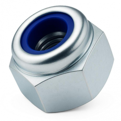 M20 Type P Nyloc Nut DIN 982 Zinc Plated Gr.8 Pack 10