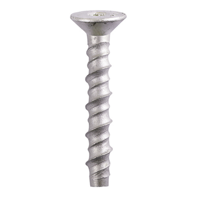 M10x75 Torx Countersunk Masonry Bolt DIN 529 Silver Pack 50