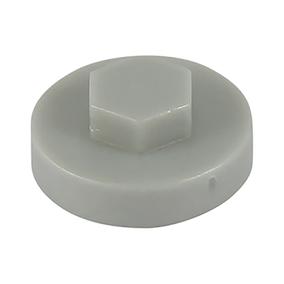 16 Hex Head Cover Cap White Pack 1000