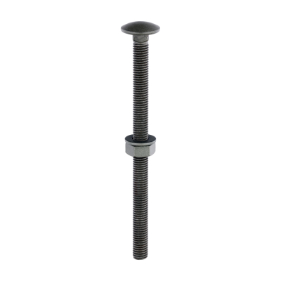 M10x150 Carriage Bolt, Nut & Washers Din603 Green Pack 10