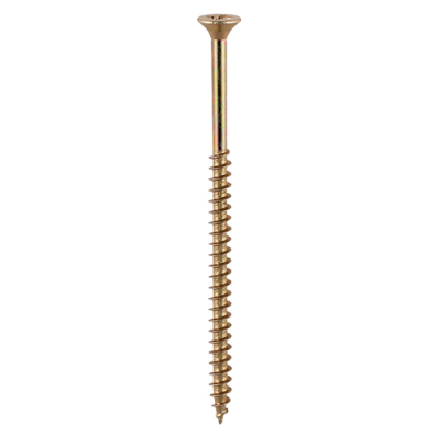 6x200 Pozi Countersunk Chipboard Screw Zinc & Yellow Plated Timco Solo Range Pack 100