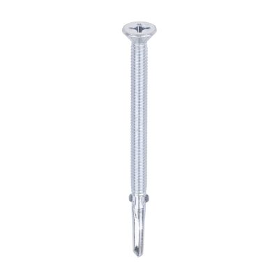 5.5x85 Phillips Countersunk Wood to Heavy Section Steel Wing Tip Self Drilling Screw Zinc Plated Pac