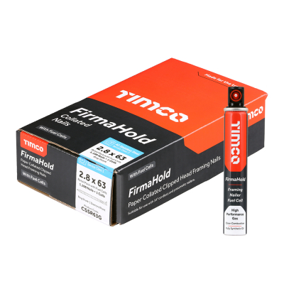 2.80x63 Collated Straight Ring Nail A2 & 1CFC Fuel Cells FirmaHold Pack 1100