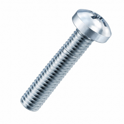 M2x8 Pozi Pan Screw Din7985 Zinc Plated Pack 2000