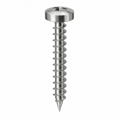 5x50 Pozi Pan Chipboard Screw A2 Pack 200