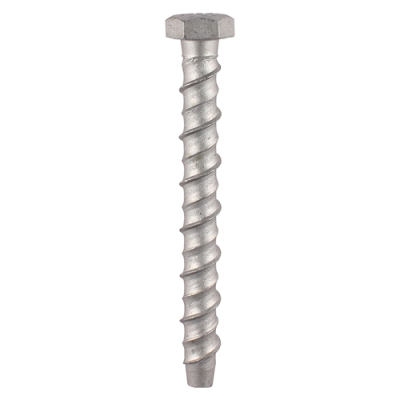 M10x100 Hex Masonry Bolt Din529 Silver Pack 2