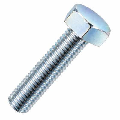 M10x120 Hex Setscrew Din933 Zinc Plated Gr.8.8 Pack 50