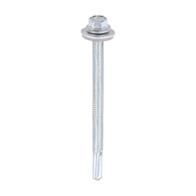 5.5x80 Hex Metal to Heavy Section Steel S/D Screw/Washer Zinc Pack 100