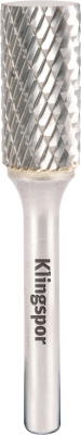 9.6x19x6 Cylinder Shaped Without Endcut Carbide Burr HF100A Double Serration Cut (Cut 6)