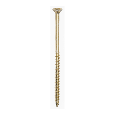 6x120 Pozi Countersunk Chipboard Screw Zinc & Yellow Plated Timco Solo Range Pack 100