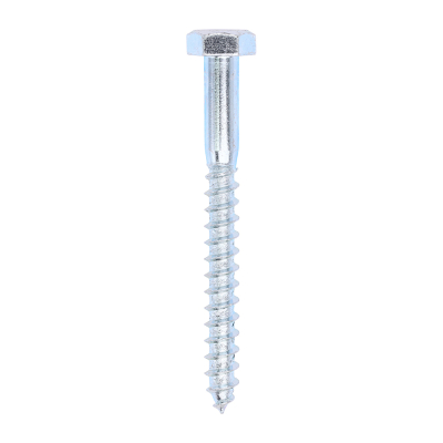 10.0x100 Coachscrew Din571 Zinc Plated Pack 50