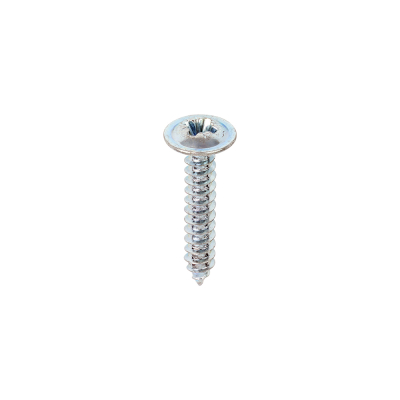No6x3/4 Pozi Flange Ab Point Self Tapping Screw DIN 4174CZ Zinc Plated Pack 200