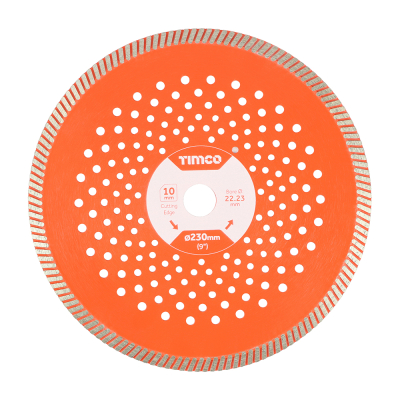 230x22.2 Premium Turbo Continuous Diamond Disc Cutter Blade