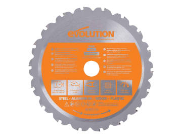 255x25.4x28T Mitre/Table Saw Blade Orange Multi Material Evolution