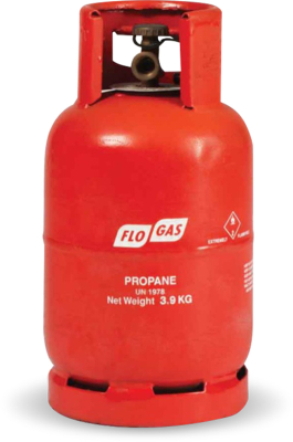 Flogas Propane 3.9Kg Cylinder UN 1978 Class 2.1