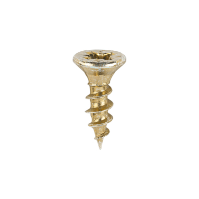 3.5x12 Pozi Countersunk Multi Purpose Screw Zinc & Yellow Plated Timco C2 Range Pack 200