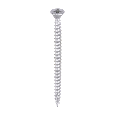 4.0x60 Pozi Countersunk External Muti Purpose Silver Screw Timco C2 Range Pack 200