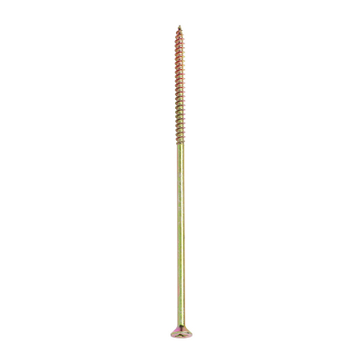 6x180 Pozi Countersunk Chipboard Screw Zinc & Yellow Plated Timco Solo Range Pack 100