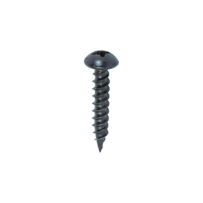 No10x1 Pozi Round Woodscrew BLACKJAX Pack 200