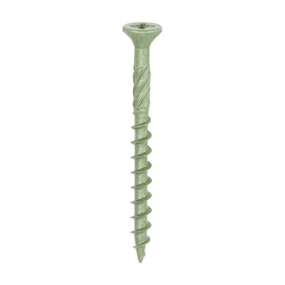 4.5x50 Pozi Countersunk Decking Screw Green Timco Pack 200