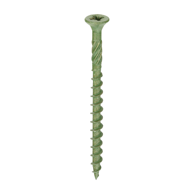 4.5x60 Pozi Countersunk Decking Screw Green Timco Pack 1500