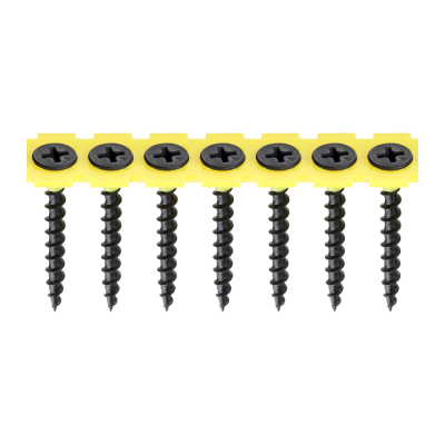 3.5x35 Collated Coarse Phillips Bugle Drywall Screw Black Pack 1000