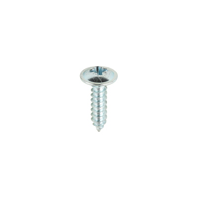 No8x5/8 Pozi Flange Ab Point Self Tapping Screw Zinc Plated Pack 200