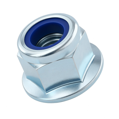 M10 Flanged Nyloc Nut Din6926 Zinc Plated Gr.8 Pack 200