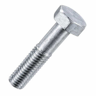 M10x120 Hex Bolt Din931 Hot Dipped Galvanised Gr.8.8 Pack 50