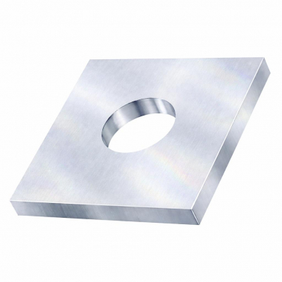 M6x40x3 Square Plate Washer Din436 Zinc Plated Pack 100