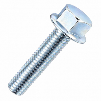 M10x25/25 Flanged Non Serrated Hex Bolt Din6921 Zinc Plated Gr.8.8 Pack 200