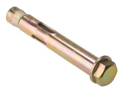 D12x99 Loose Sleeve Anchor M10 Grip 51mm Zinc & Yellow Plated MasonMate Pack 5