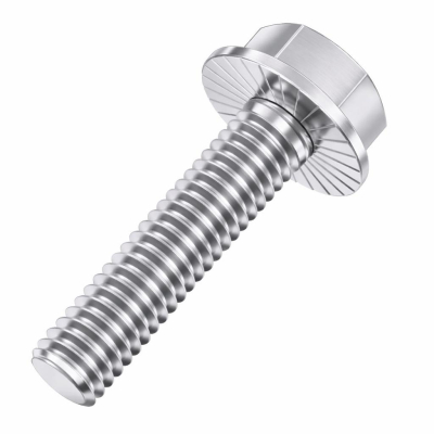 M6x35/35 Flanged Serrated Hex Bolt DIN 6921 A2 Pack 200