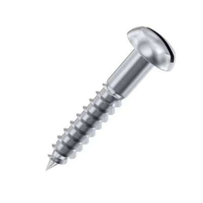 2.5x16 Slotted Round Woodscrew A2 Pack 500