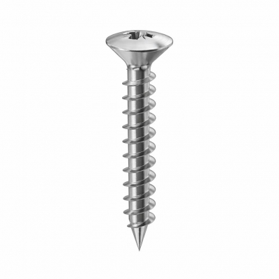 5x60 Pozi Raised Countersunk Chipboard Screw A2 Pack 100