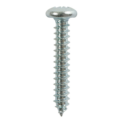 No10x5/8 Pozi Pan Ab Point Self Tapping Screw DIN 7981CZ Zinc Plated Pack 10