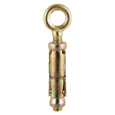 M8 Eye Shield Anchor Zinc & Yellow Plated Pack 14