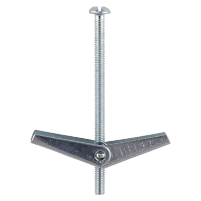 M5x75 (Grip 0-45) Spring Toggle & Screws Zinc Pack 50