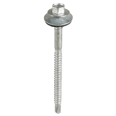 5.5/6.3x100 Hex Composite Panel to Light Section Steel Bi Metal Exterior Self Drilling Screw and Was