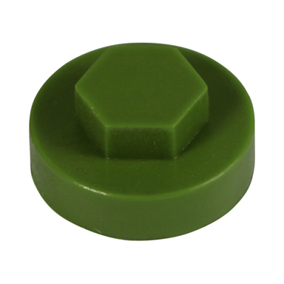 19 Hex Head Cover Cap Sage Pack 1000