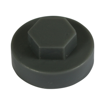19 Hex Head Cover Cap Slate Grey Pack 1000